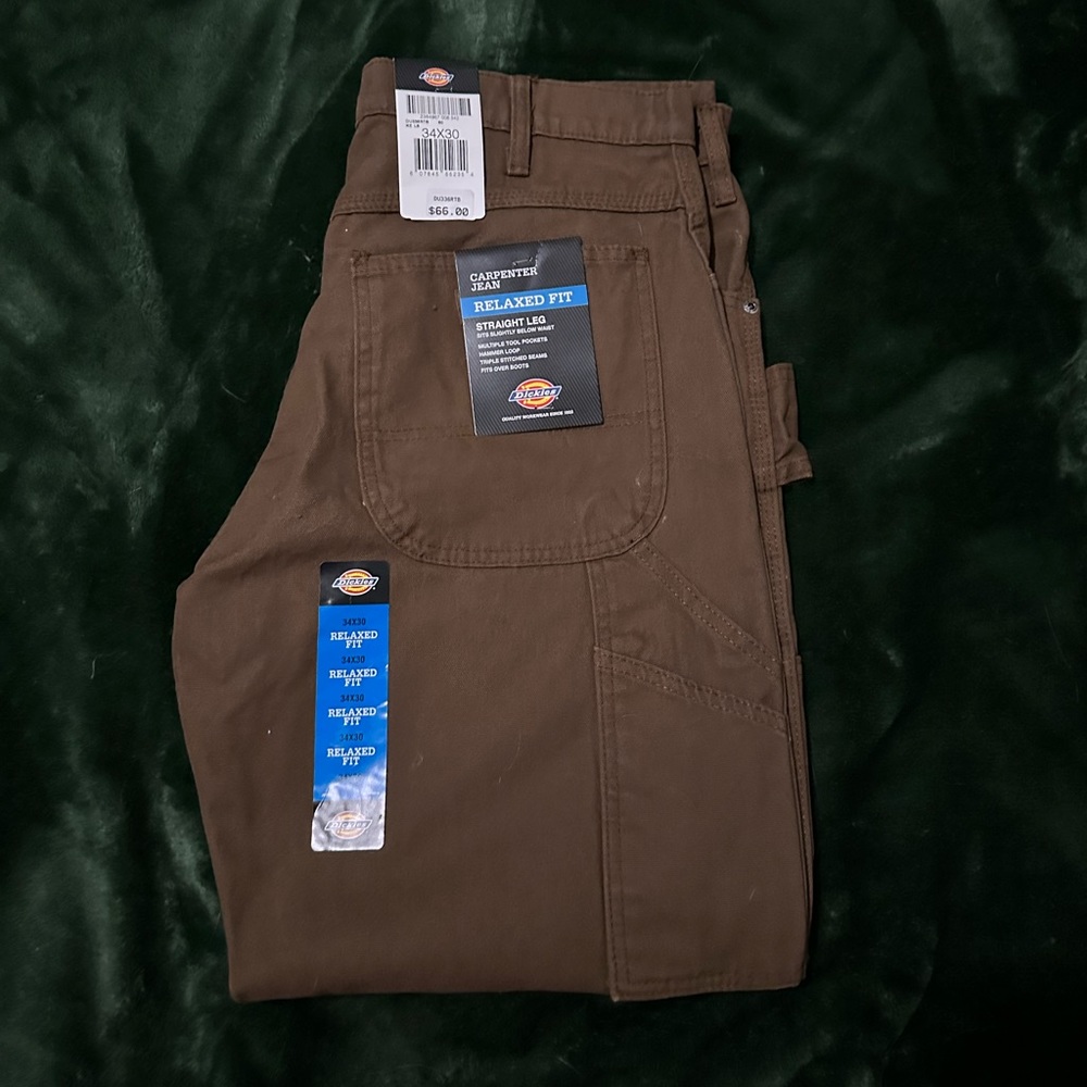 Men’s dickies carpenter pants NWT size 34x30